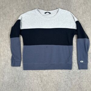 Abercrombie & Fitch Striped Sweatshirt Medium Women's Crew Neck Pullover